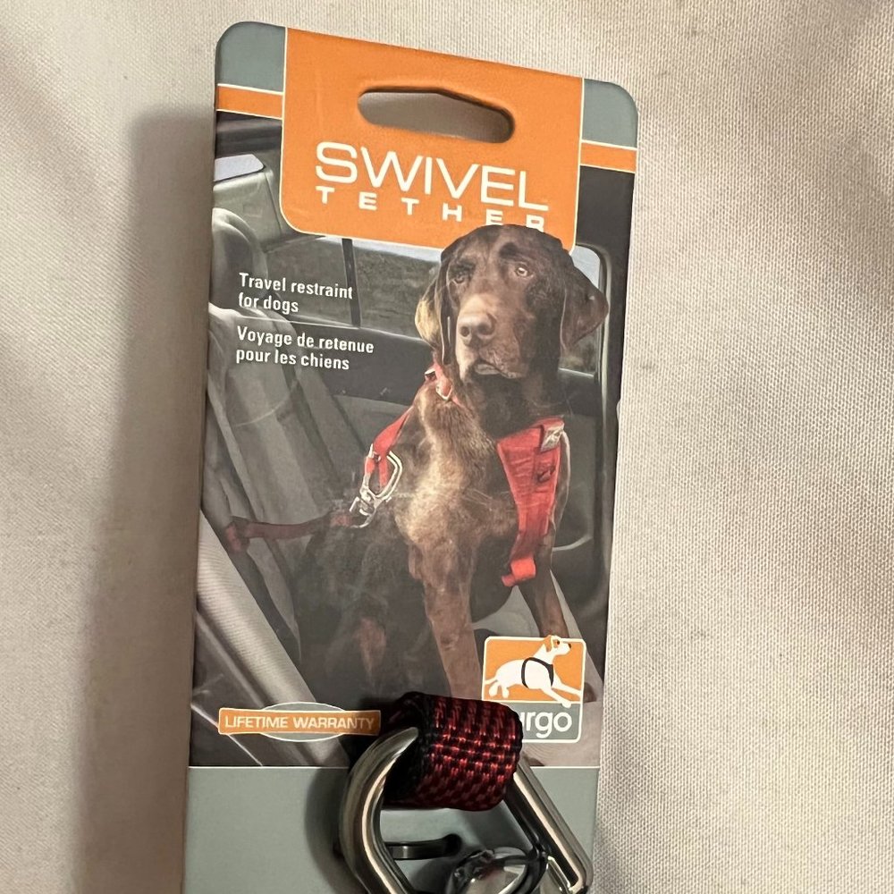 Kurgo Swivel Seal Belt Tether For Dogs